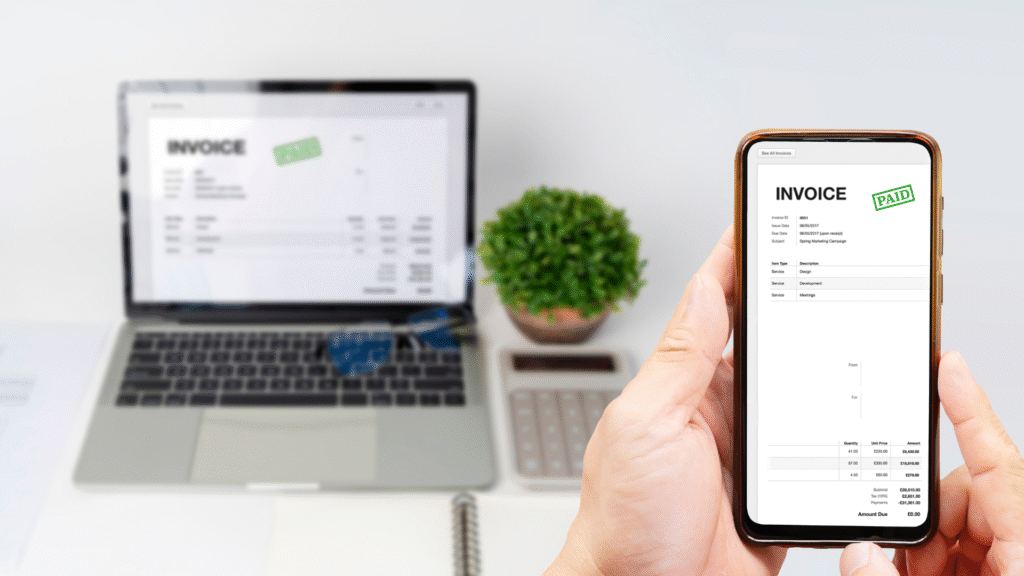 Documentos digitales sincronizados con sistema contable automatizado.